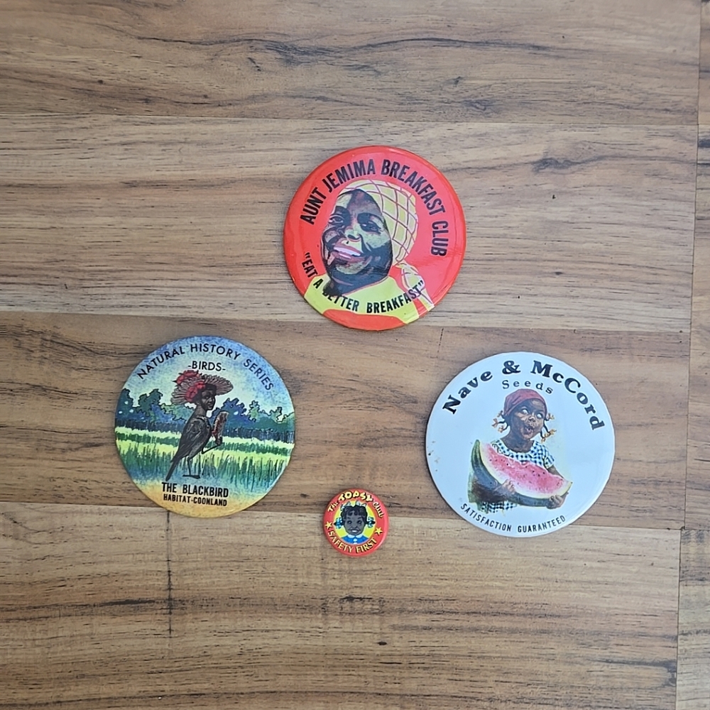 Large 6” Aunt Jemima Breakfast Club Button And More Black Americana Buttons